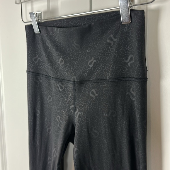 Lululemon Align High-Rise Pant 28" Yogo Emboss Black / Black - Picture 8 of 11